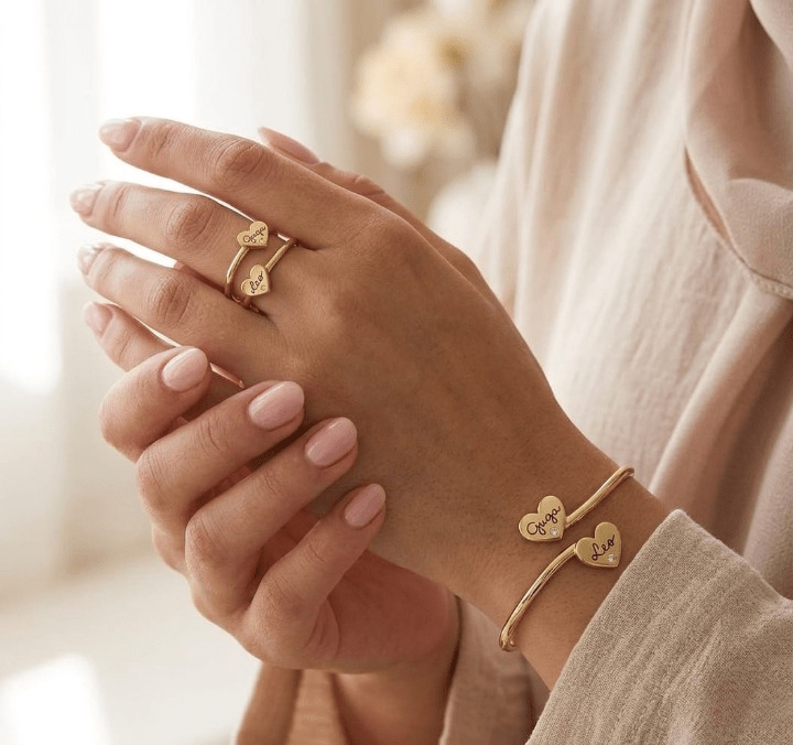 Heart Simple Set - Gold Plated