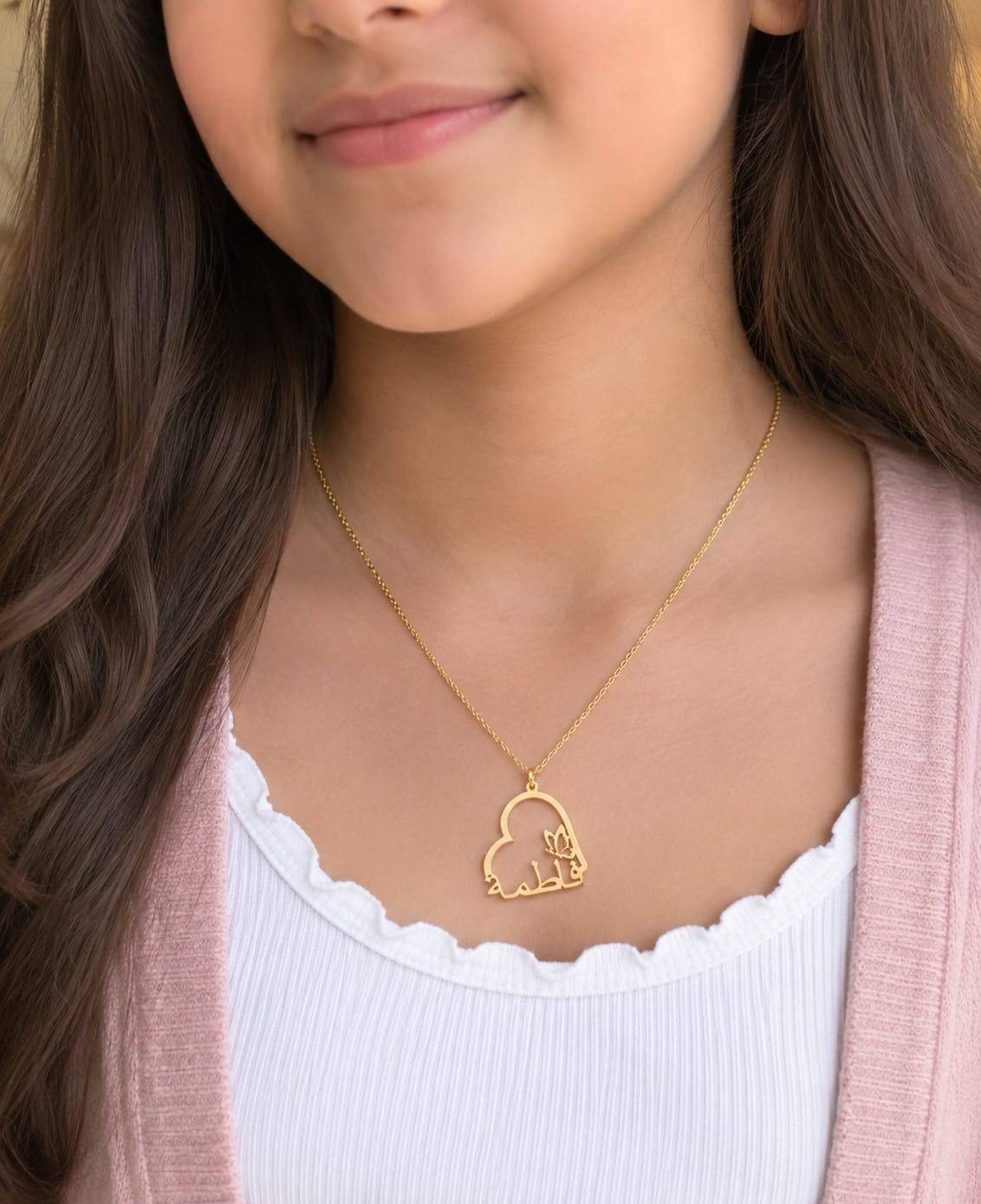 "Fatma" Customized Necklace - Gold Plated