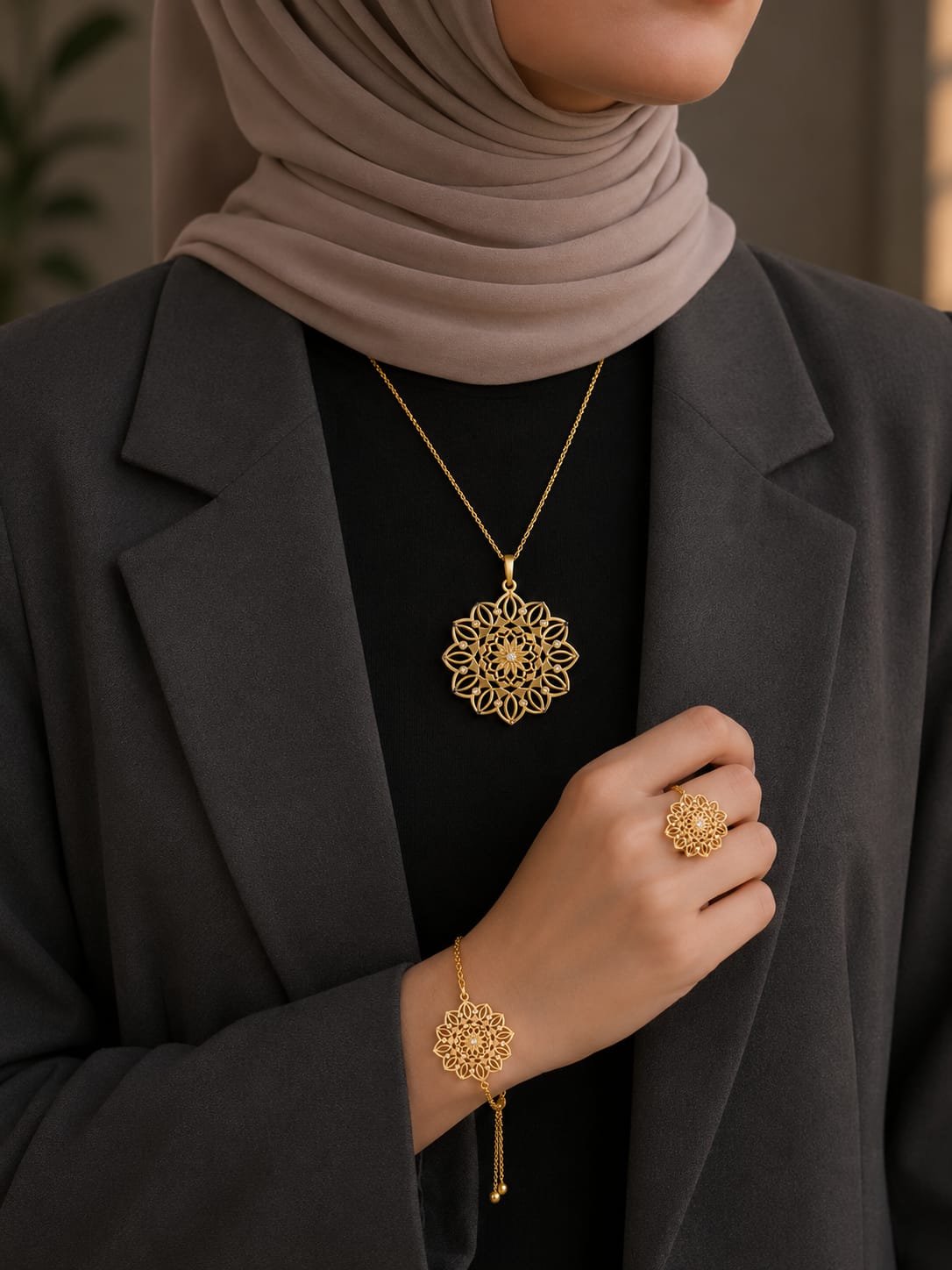 Chic Harmony Set - Silver & Gold Plated