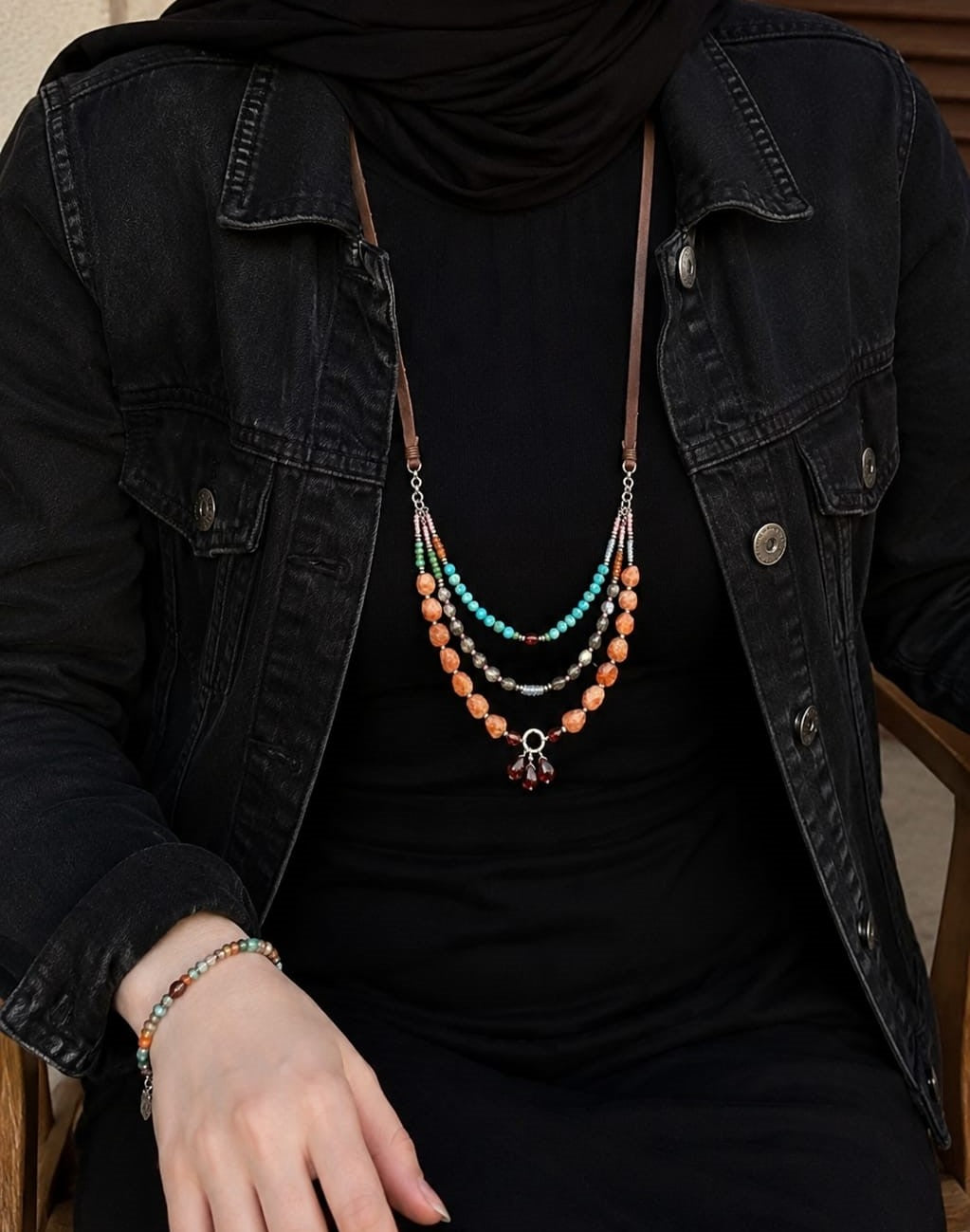 Elif Leather Set