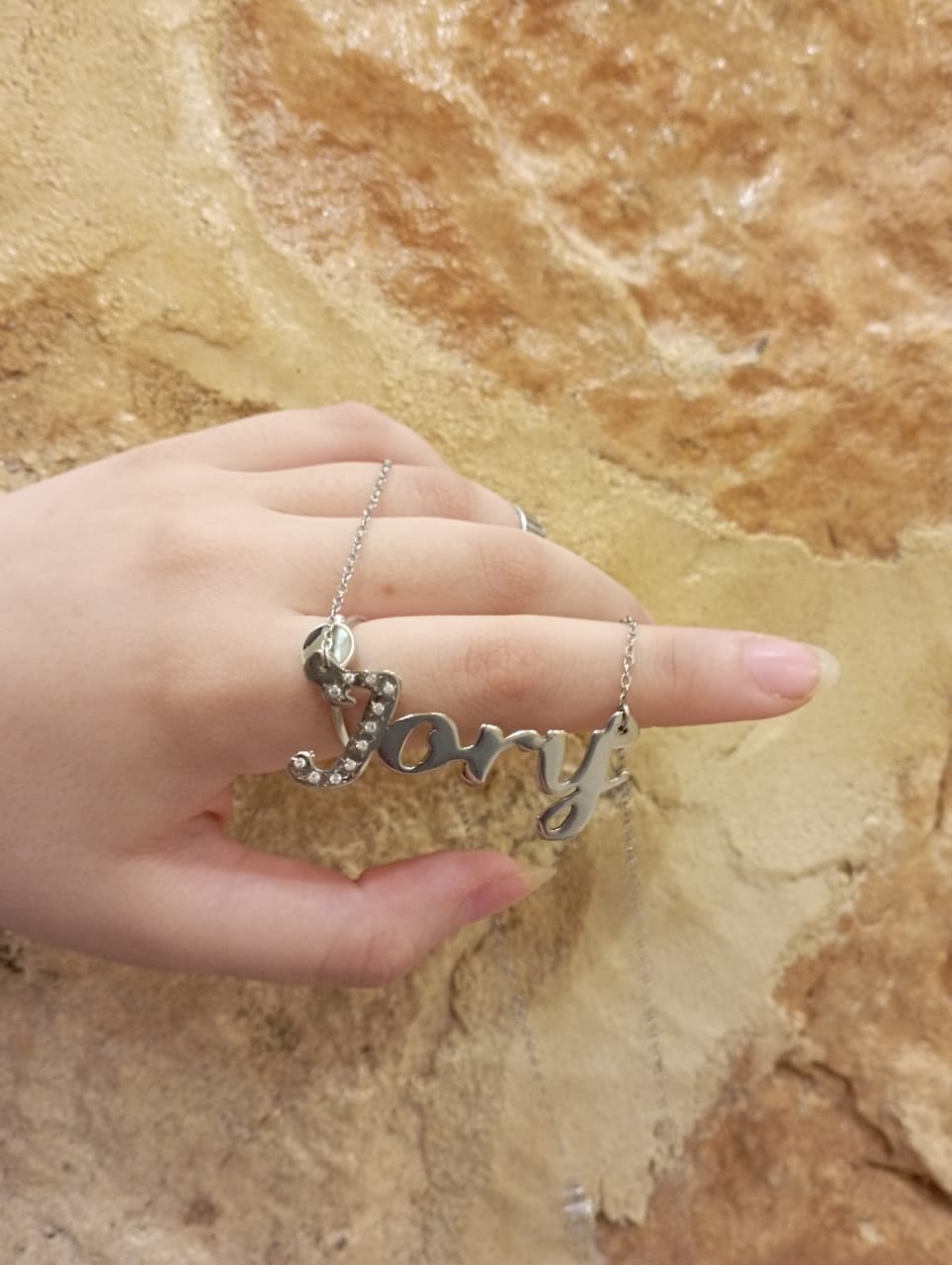 Jory Customized Necklace - Silver Plated