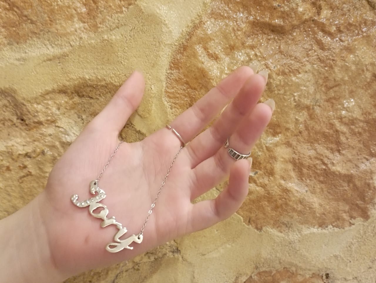 Jory Customized Necklace - Silver Plated