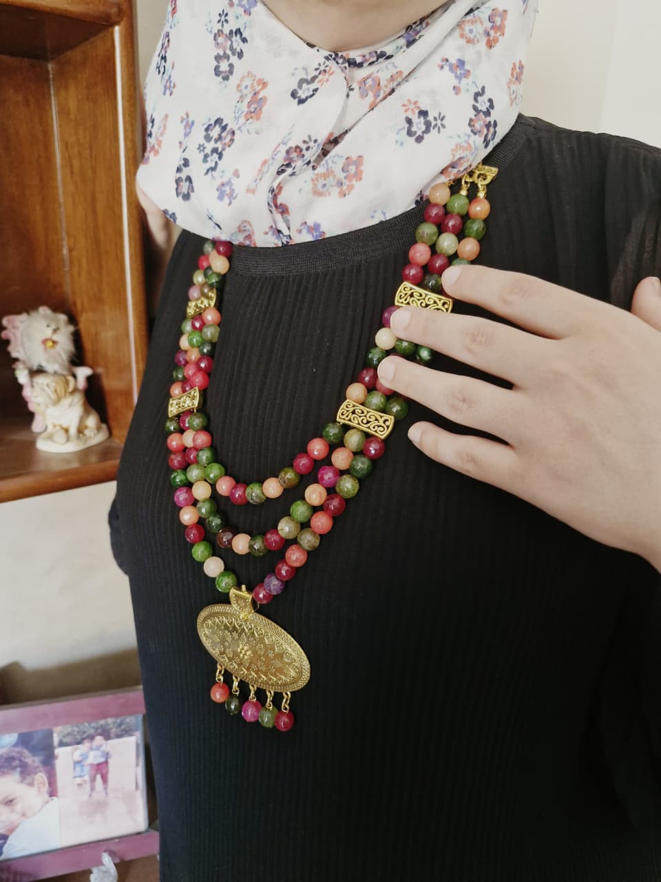 Sofya Necklace - Agate stone