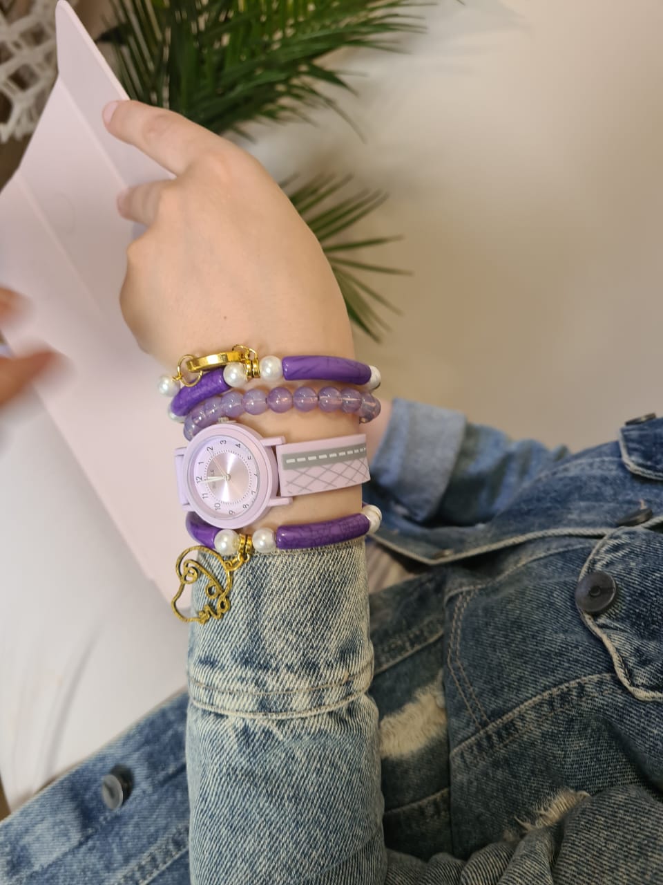 Carmen Watch Set - Purple Acrylic