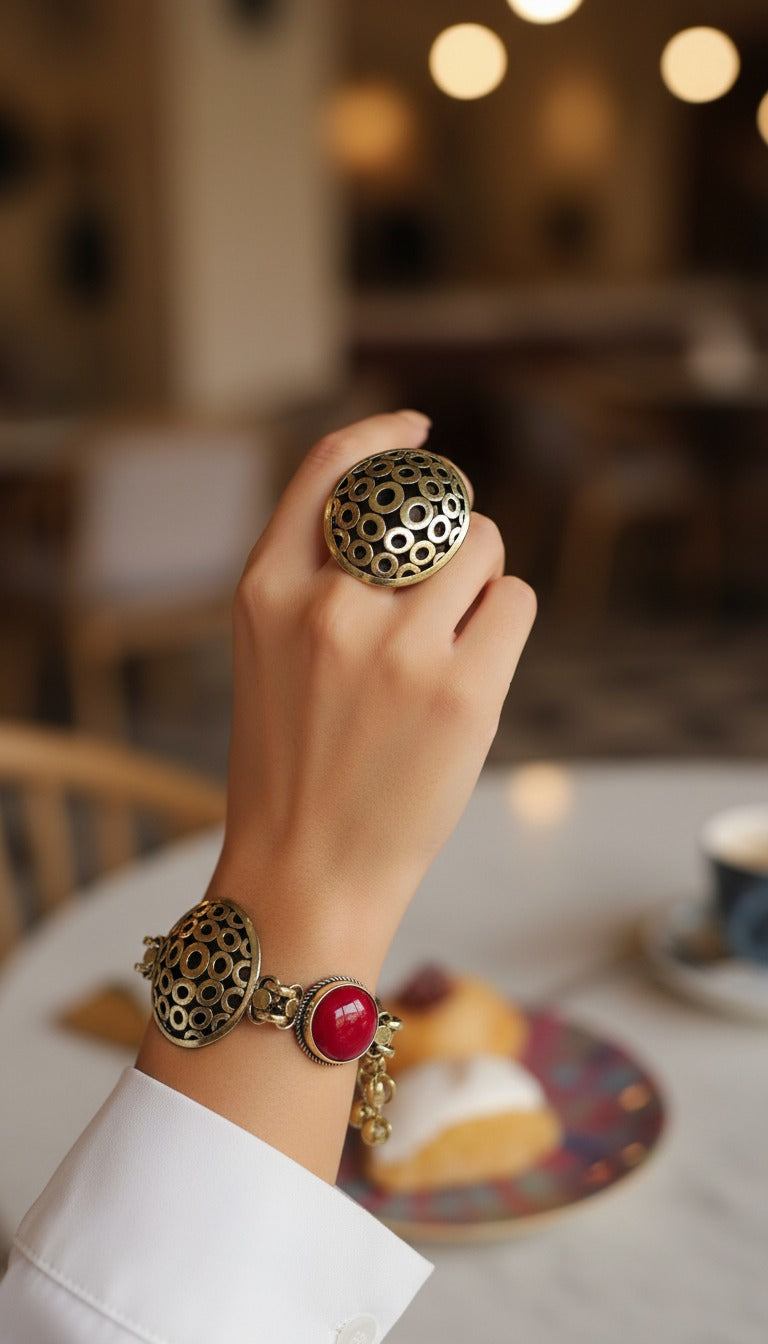 مجموعة هندسية دقيقة - نحاس نقي