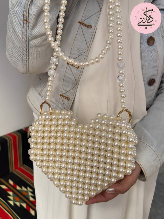 Heart Bag - Pearl