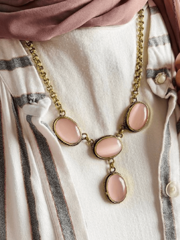 Unique Afnan Necklace - Agate Stone