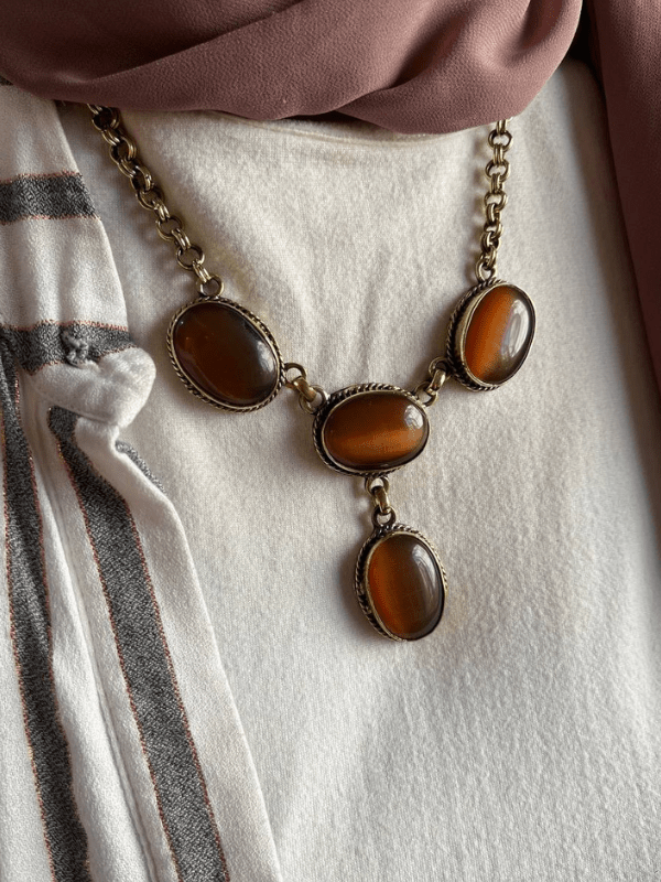 Unique Afnan Necklace - Agate Stone