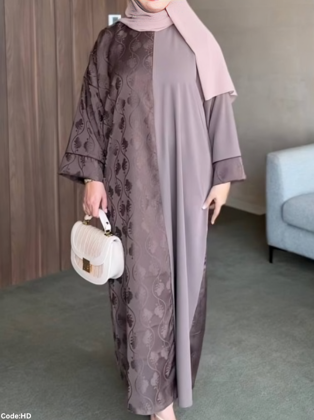 Jomana Abaya - Royal crepe*satin jacquard