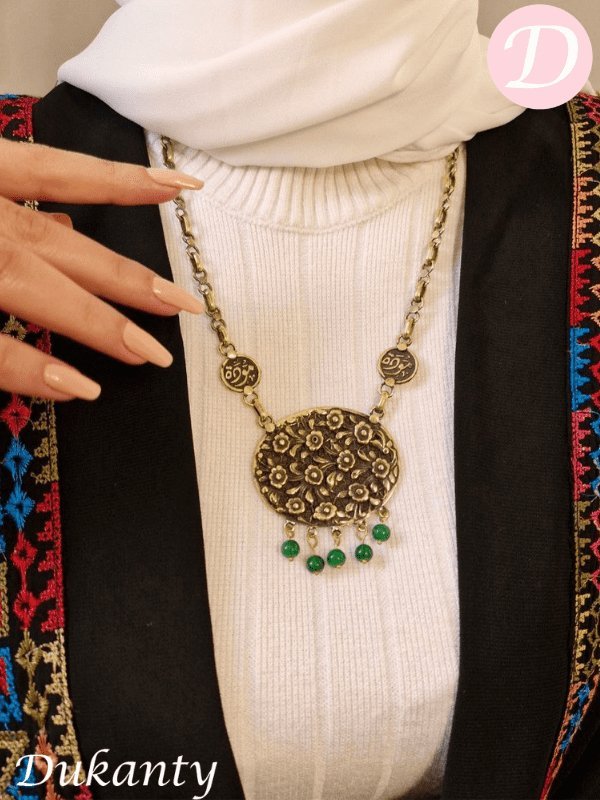 Walaa Necklace - Pure Copper With Agate