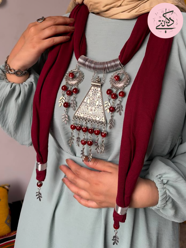 Yamna Necklace Scarf - Cotton