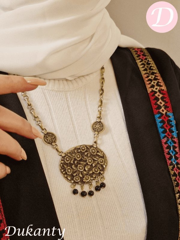 Walaa Necklace - Pure Copper With Agate