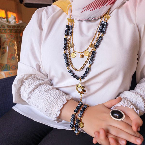 مجموعة عقيق الزهرة الذهبية - عقيق