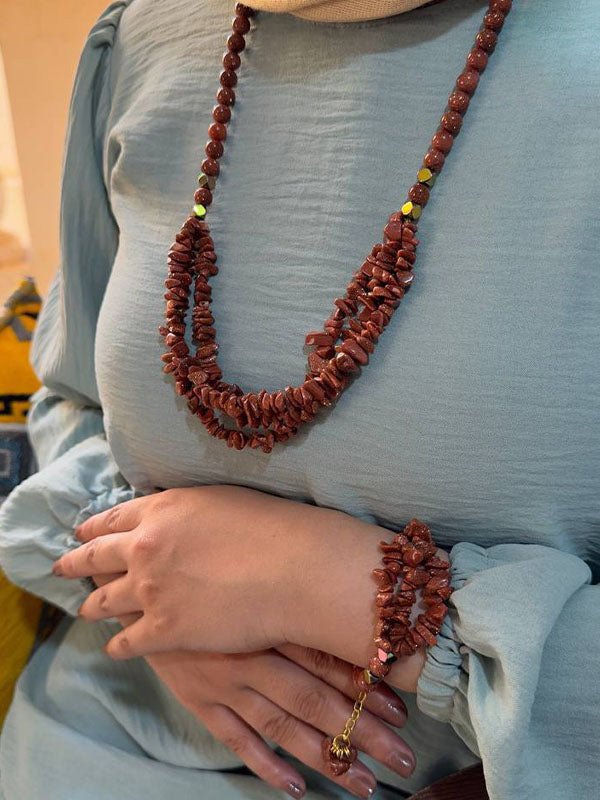 مجموعة كاميلا ديليكات - أحجار عقيق مكسورة