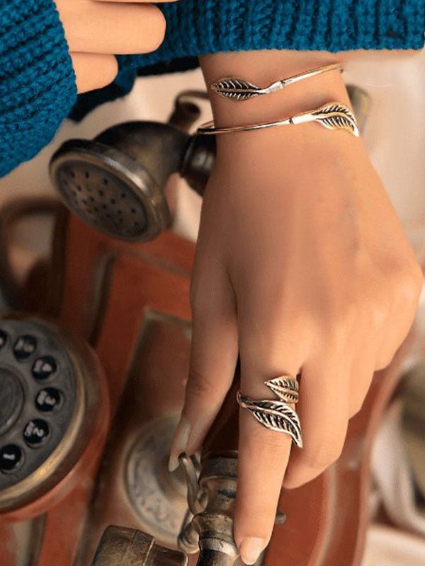 Simple Leaf Set - Pure Copper