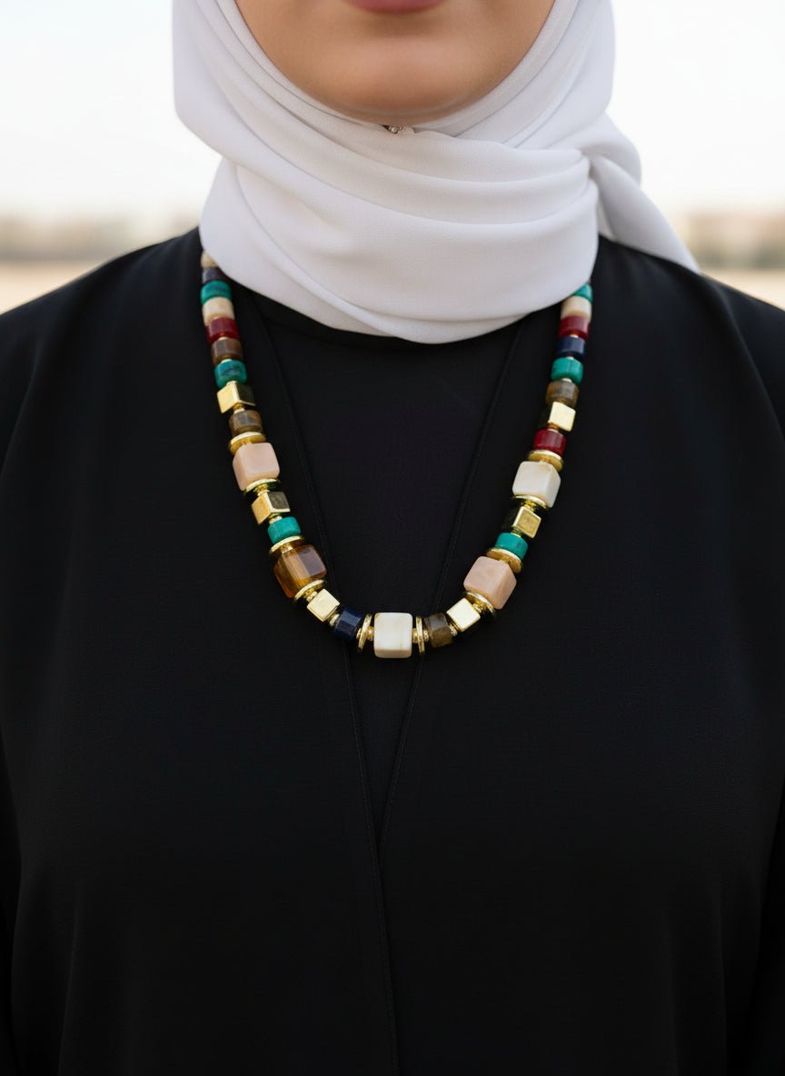 Layan Necklace - Color Stones