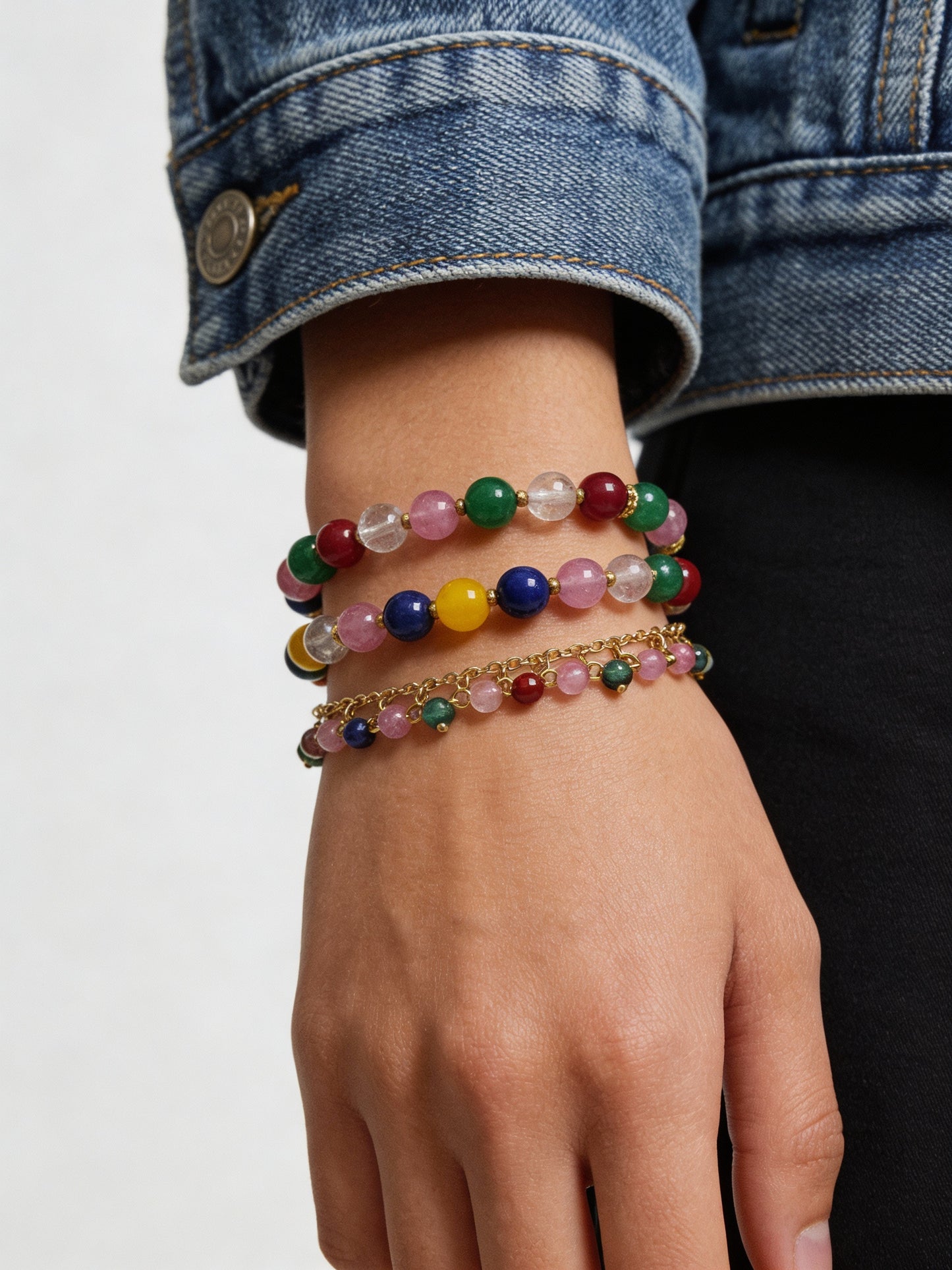 Gemstone Glow Bracelets