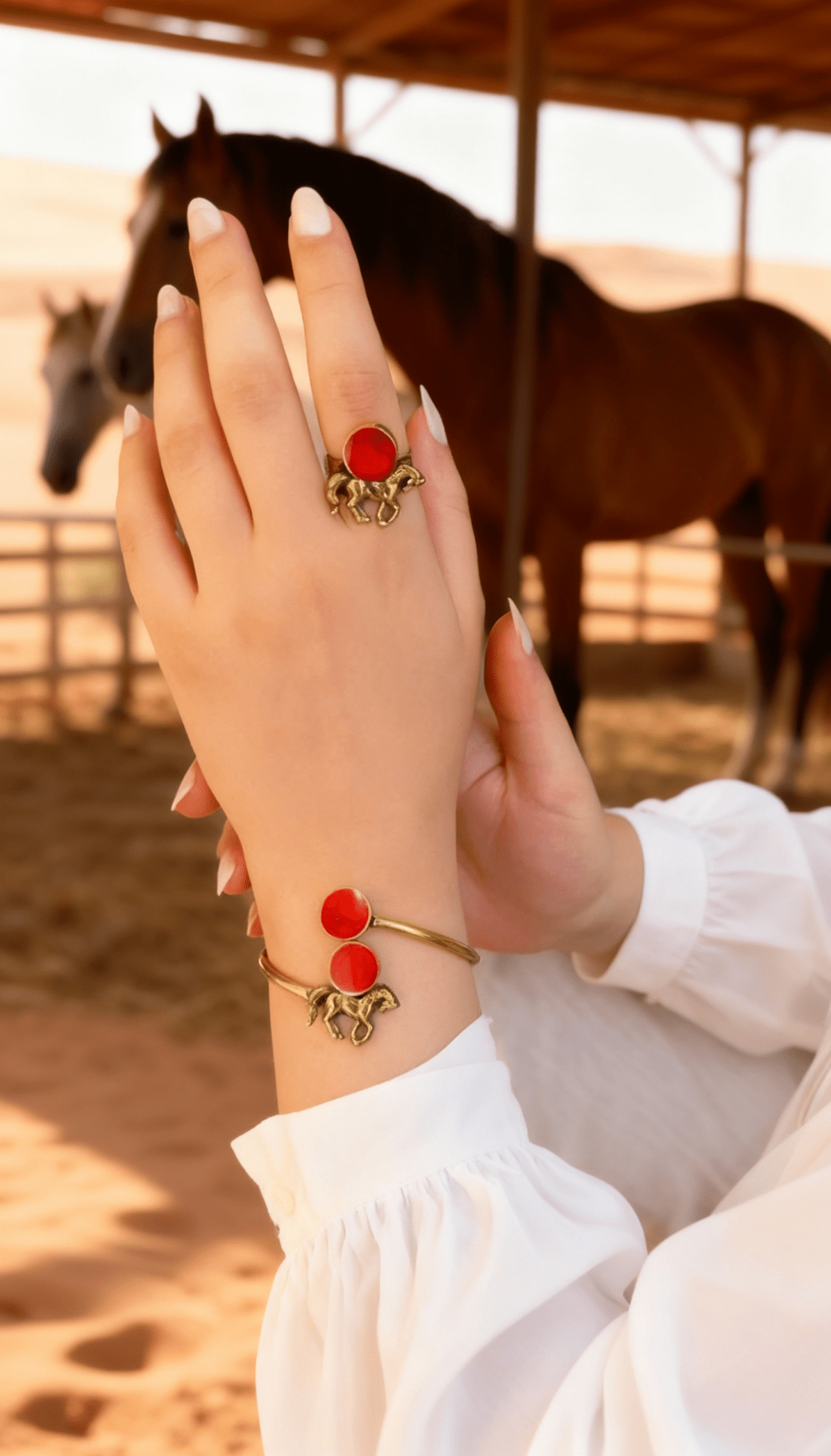 طقم حصان - نحاس نقي