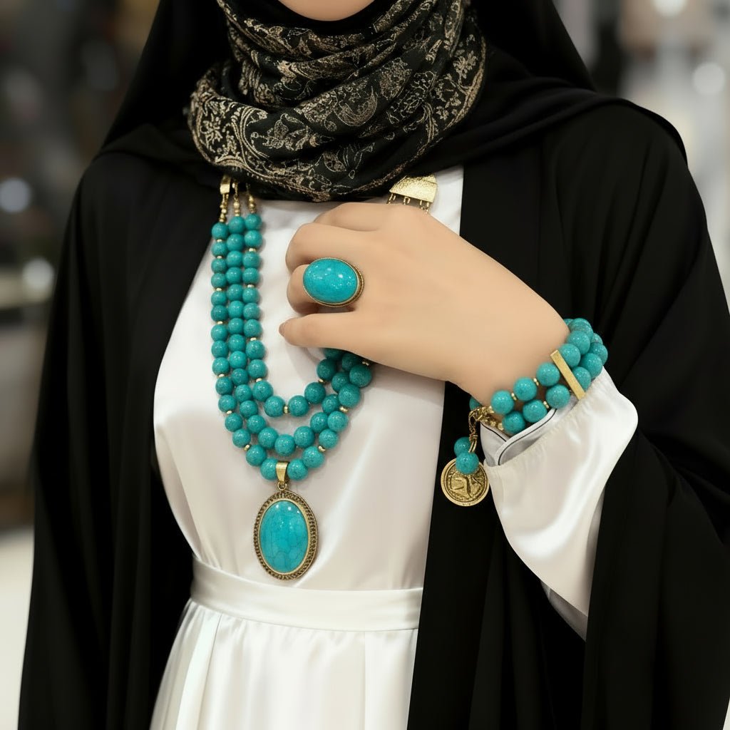 Tala Turquoise Necklace Set