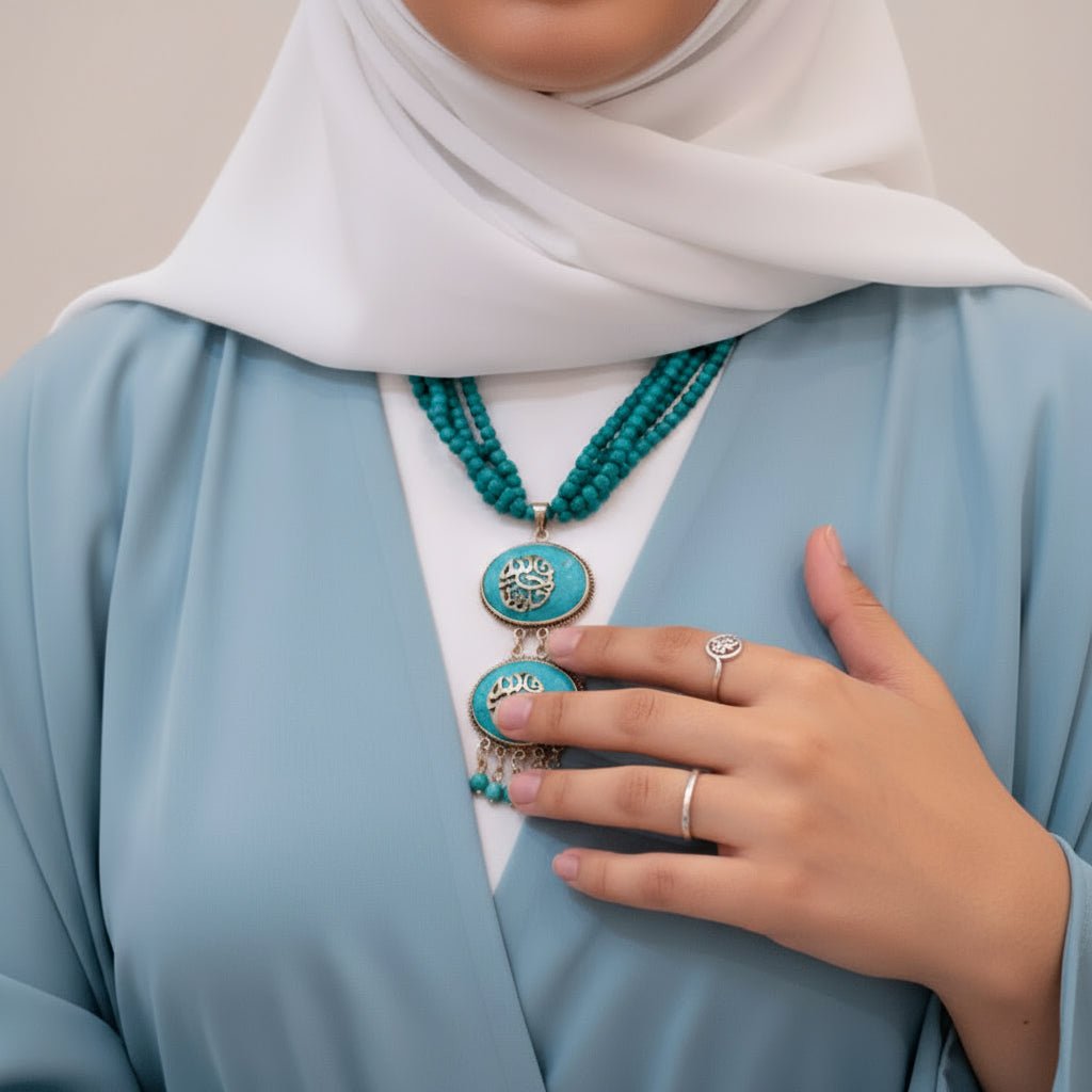 Khayr Hafeza Turquoise Necklace