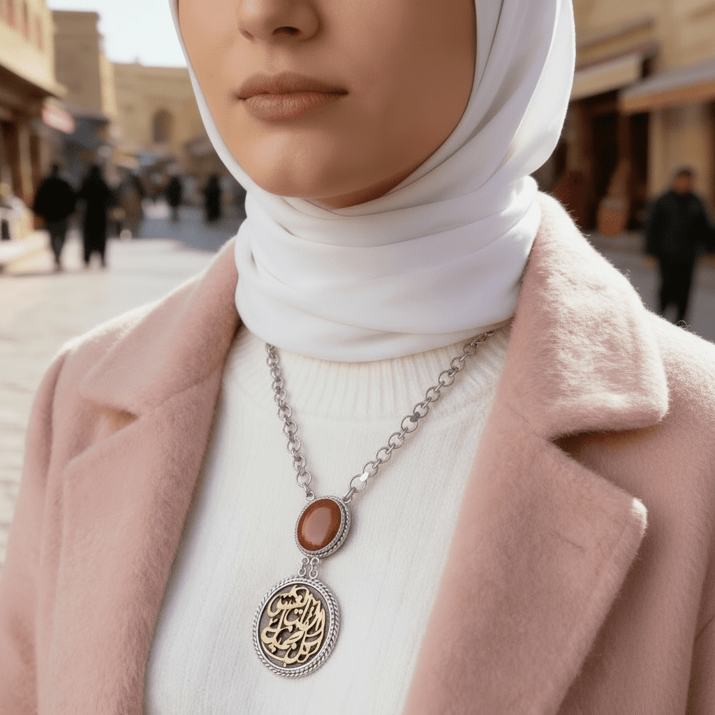 Gamila Necklace - Silver and Gold Plated