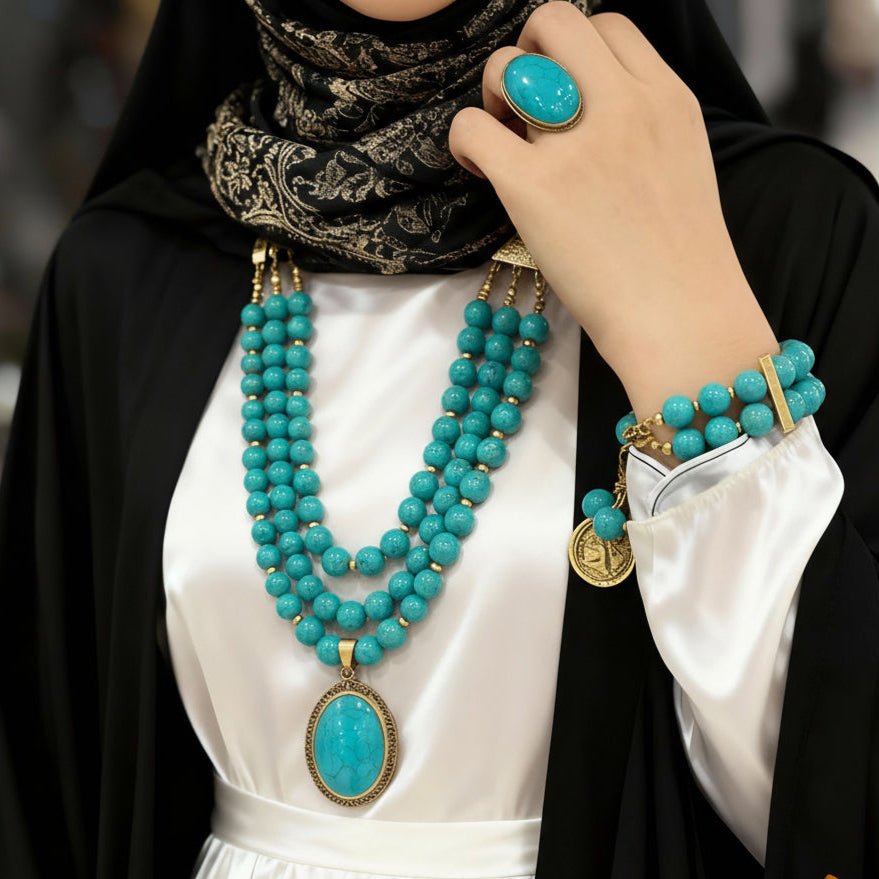 Tala Turquoise Necklace Set