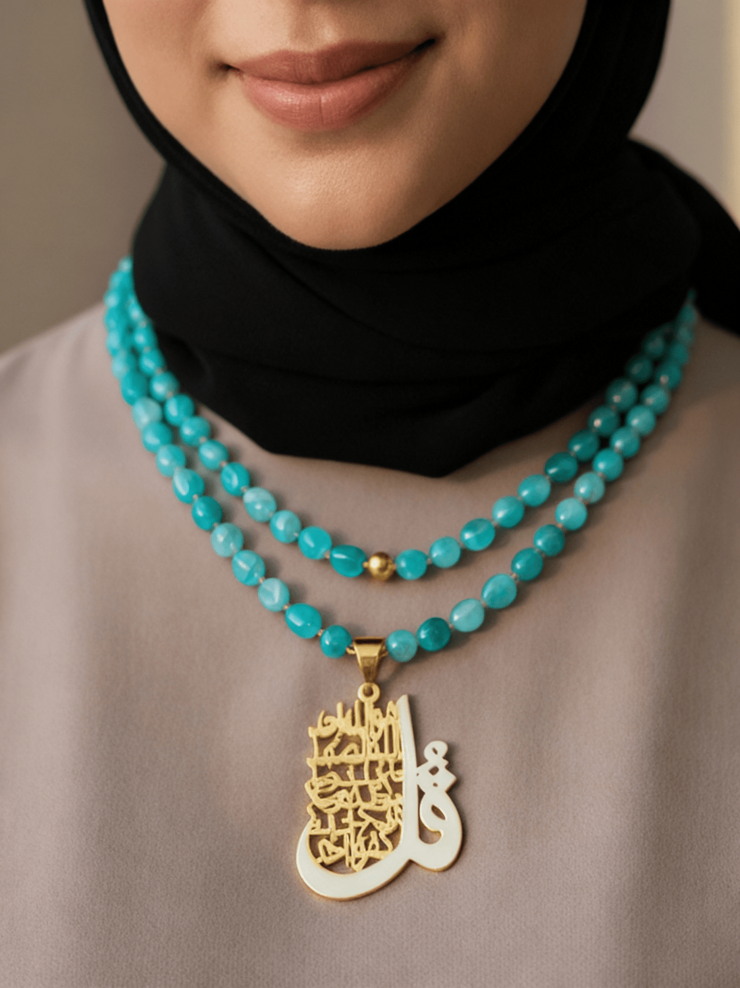 Nour Necklace - Silver & Gold Plated