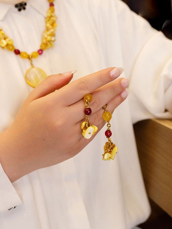 Yara Set - Seashell And Agate Stones