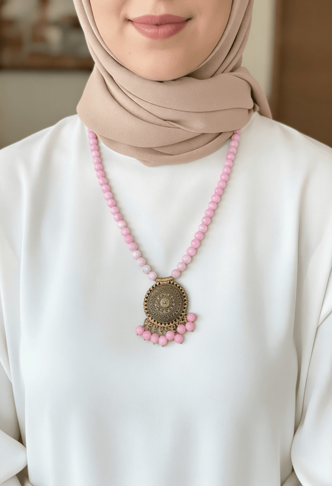 Marwa Necklace - Agate Stones
