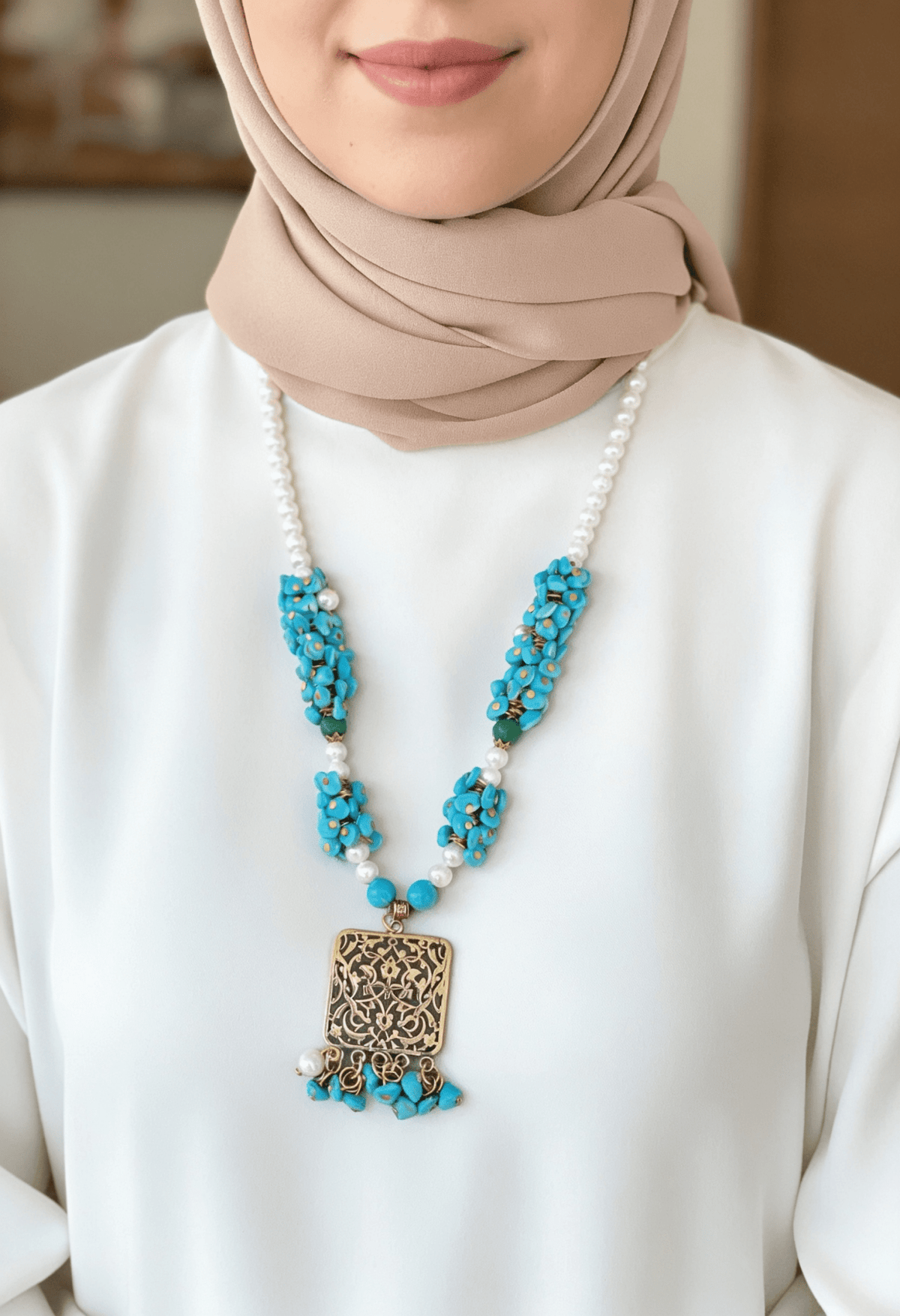 Dina Necklace - Agate Stones