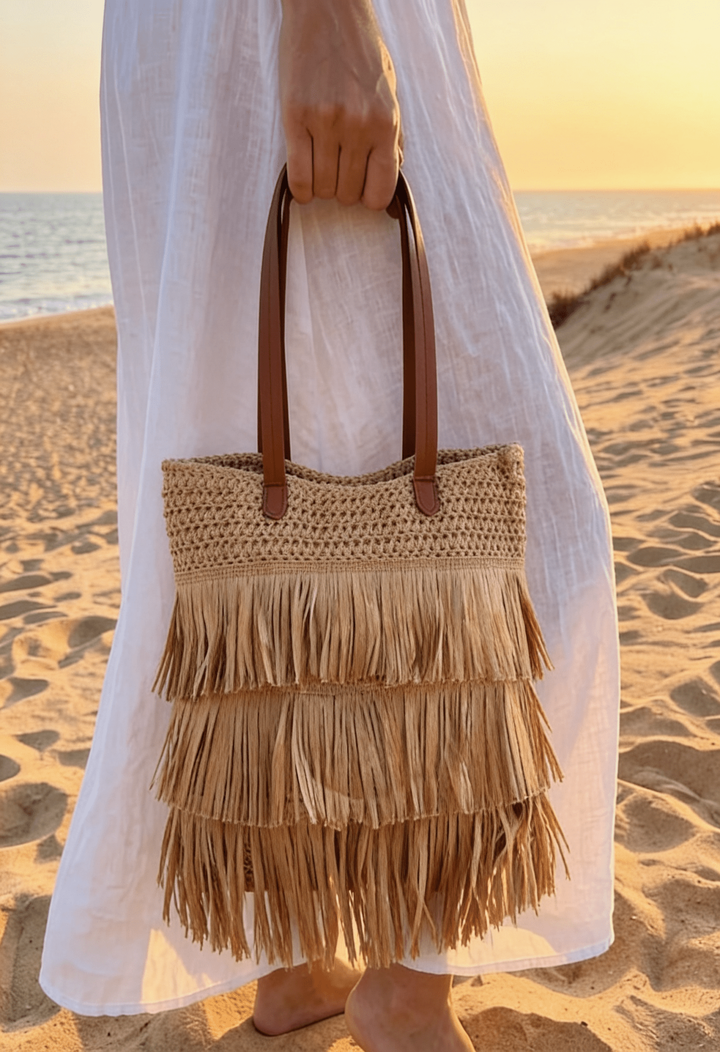 Zahra Handmade Bag - Wicker
