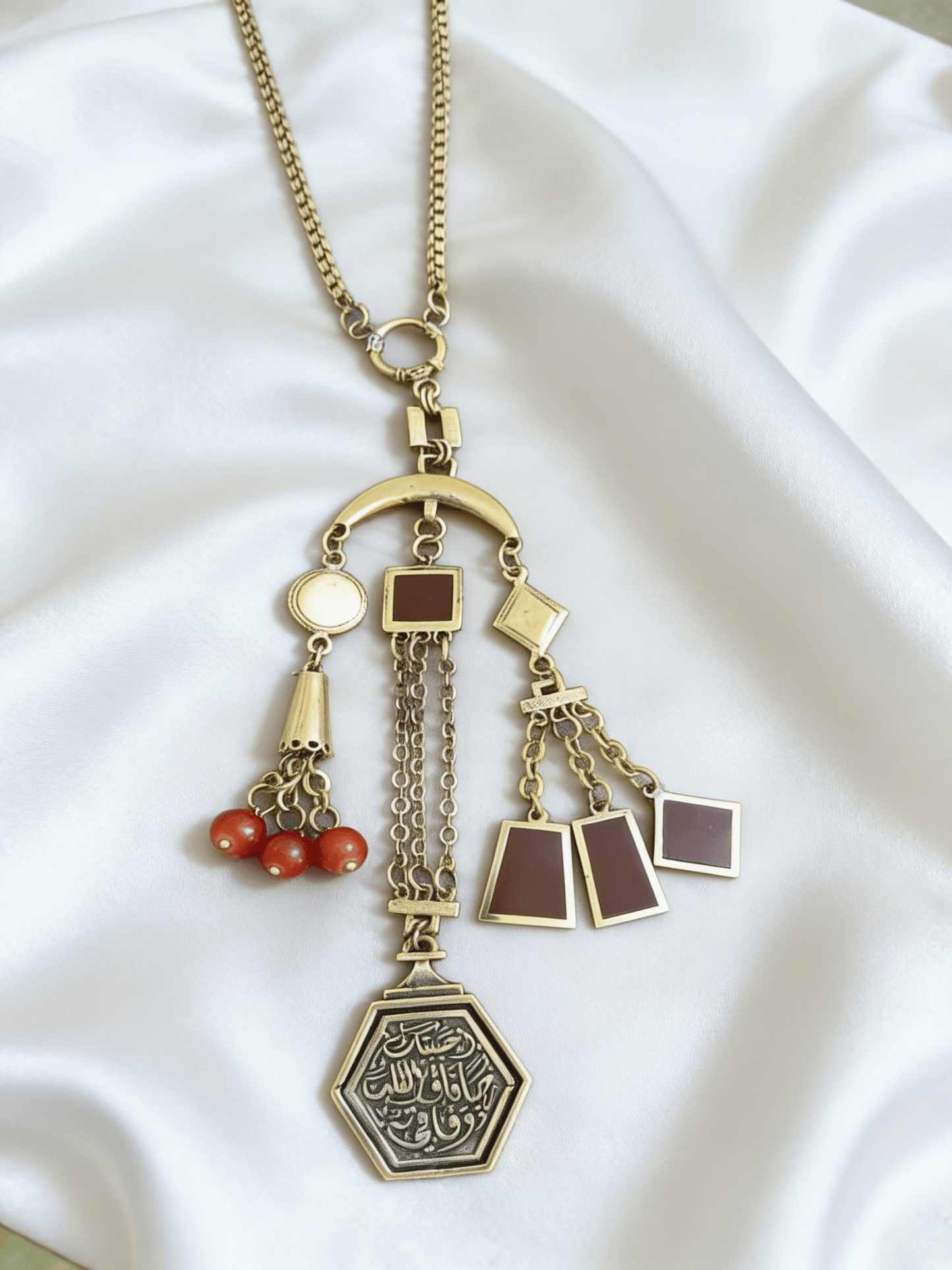 أحبك حبا فاًق القلب وفاقنى Necklace - Pure Copper