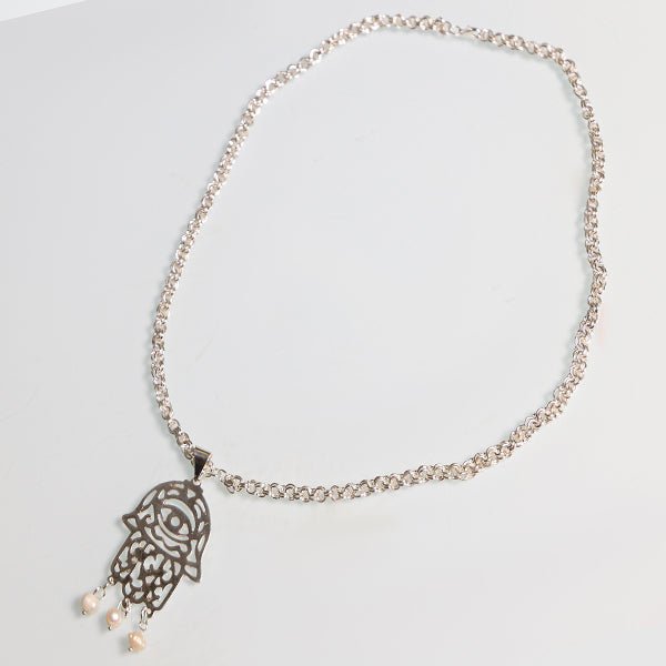 طقم كاف عربي تقليدي - مطلي بالفضة