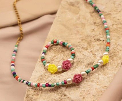 مجموعة ساندي للأطفال - خرز وحجر لؤلؤ