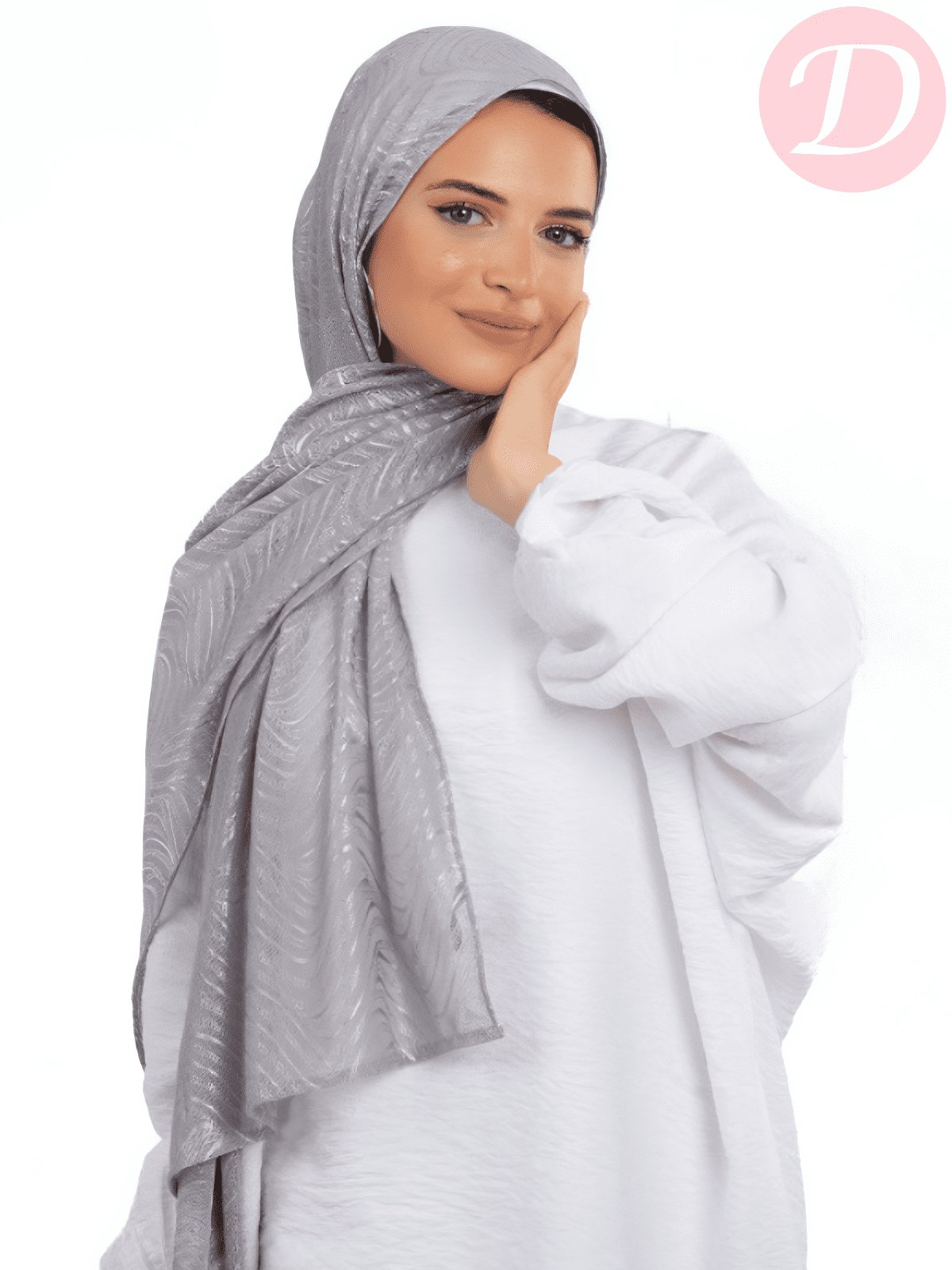 Shiny Zeina Scarf - Kuwaiti Comfort Light Lycra