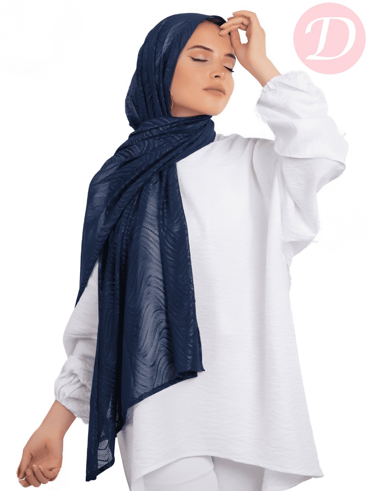 وشاح زينة لامع - كويتي مريح من الليكرا الخفيف