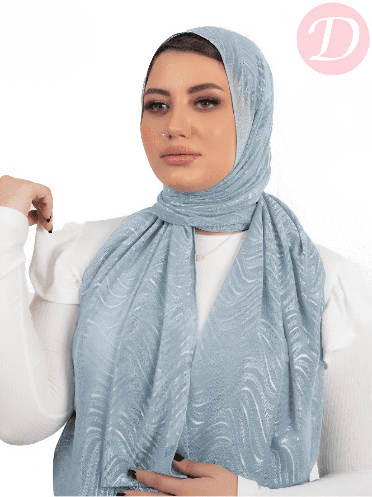Shiny Zeina Scarf - Kuwaiti Comfort Light Lycra