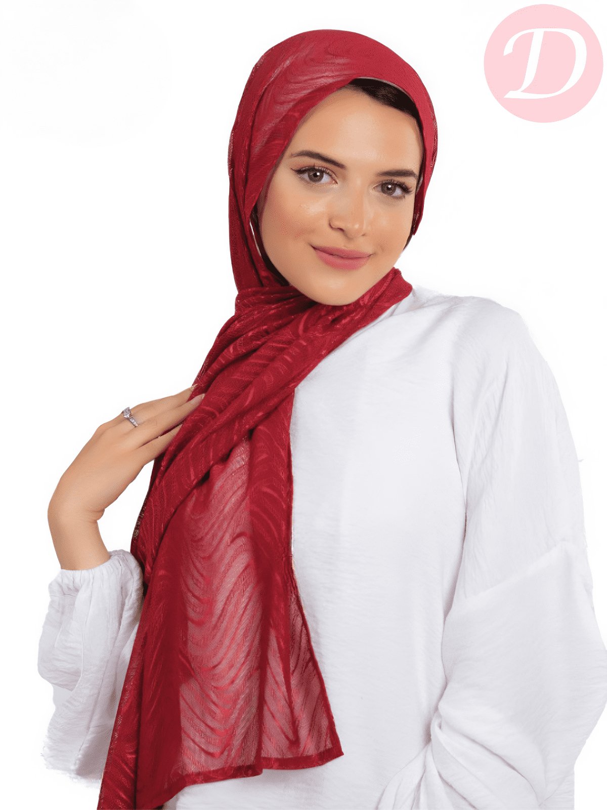 Shiny Zeina Scarf - Kuwaiti Comfort Light Lycra