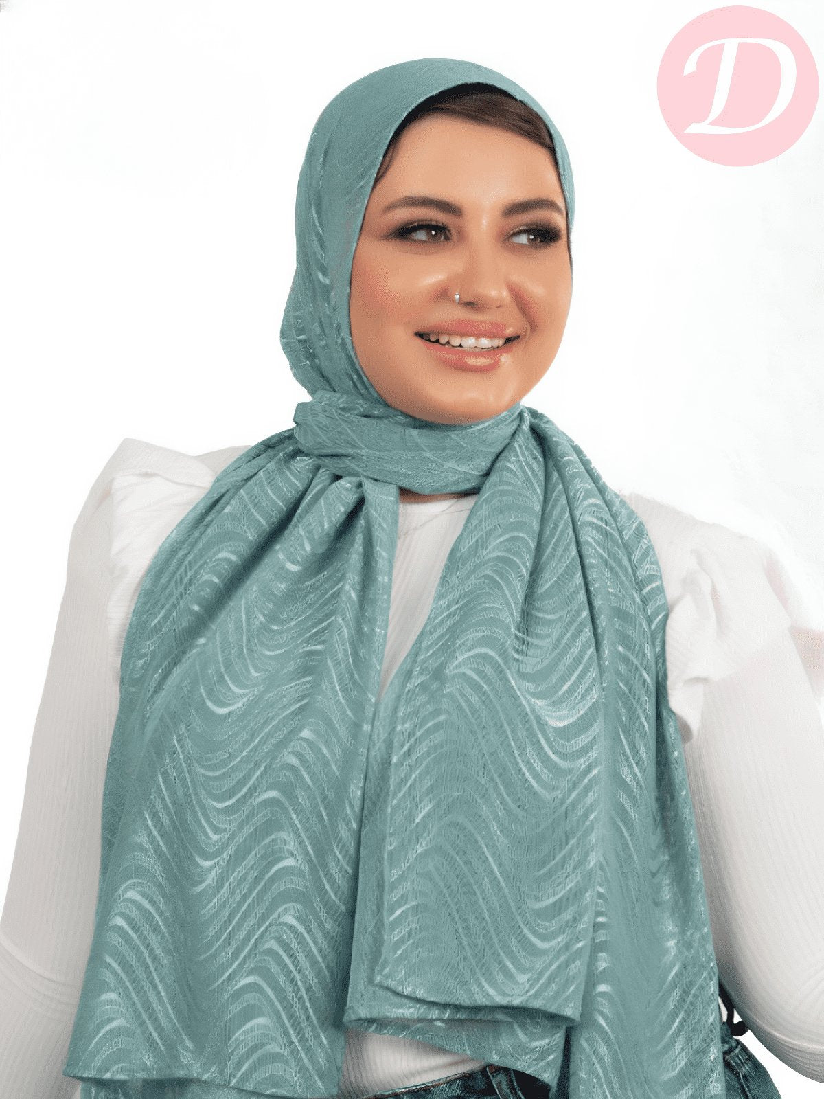 Shiny Zeina Scarf - Kuwaiti Comfort Light Lycra