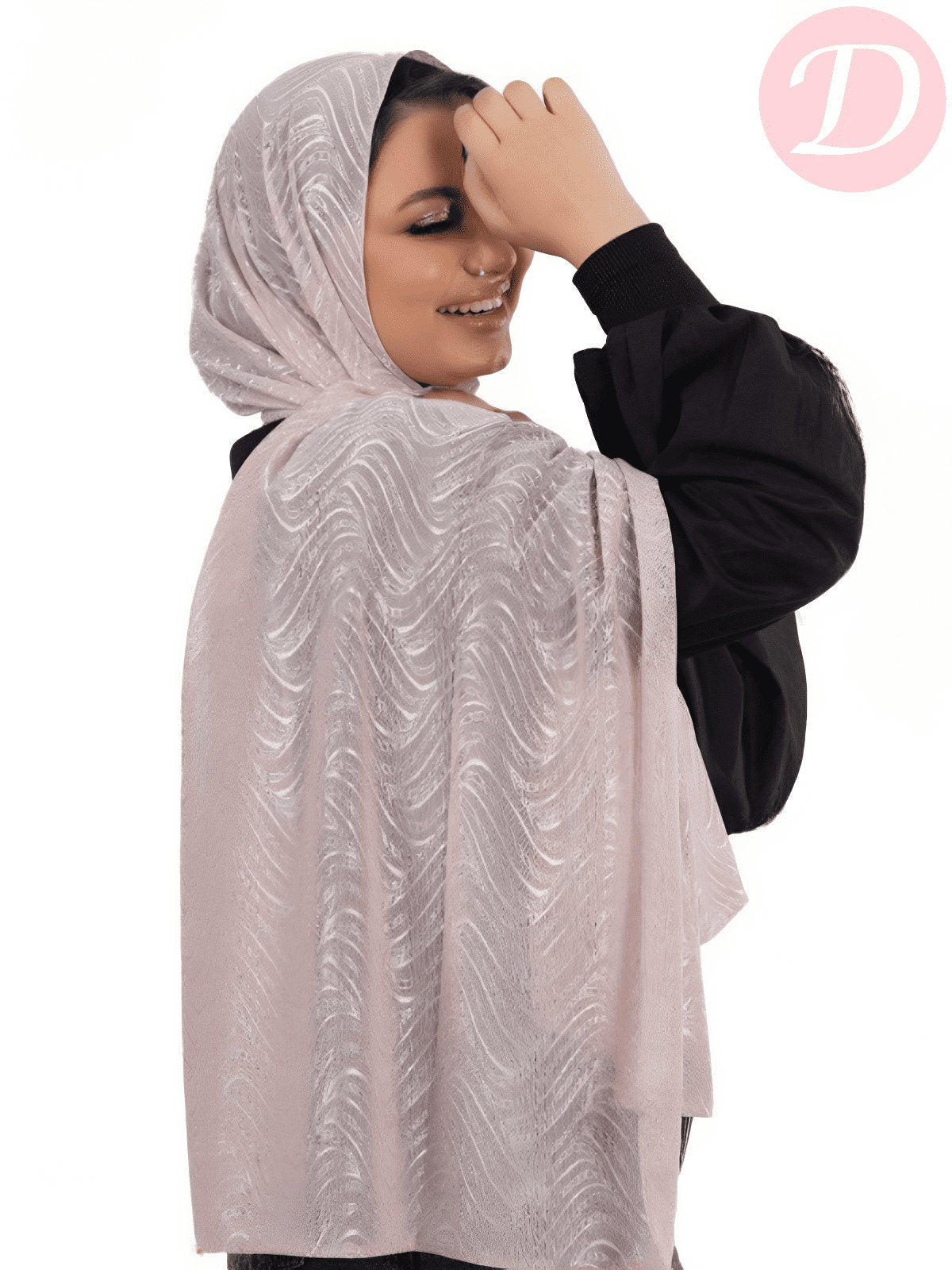 Shiny Zeina Scarf - Kuwaiti Comfort Light Lycra