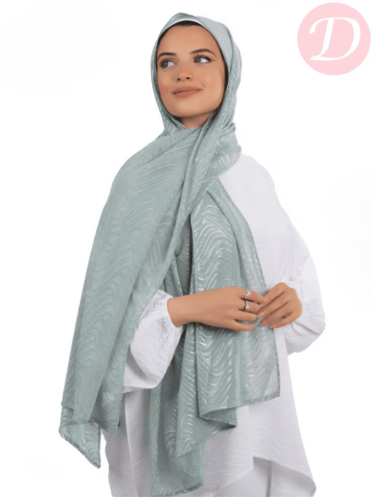 Shiny Zeina Scarf - Kuwaiti Comfort Light Lycra