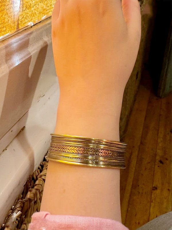 سوار يمنا الأنيق - نحاس خالص