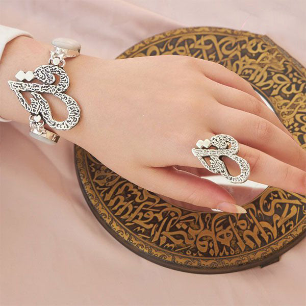 Kamila Set - Silver Plated and Agate