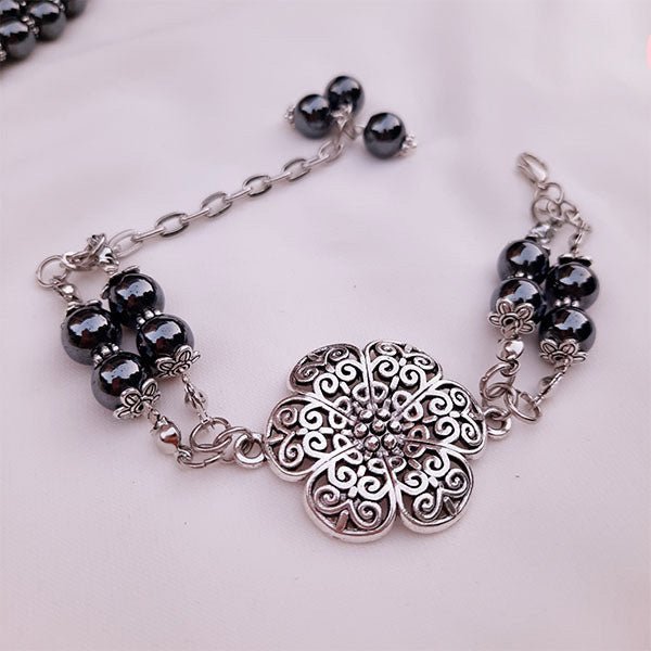 Mariam Hematite Set