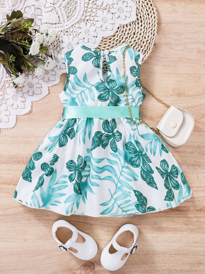 Leaves Dress - Polyester
