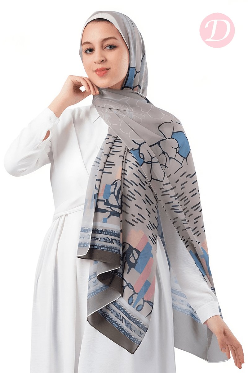 Rania Scarf - Crepe Digital