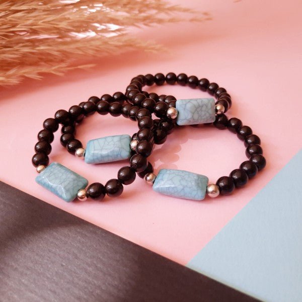 Aisha Bracelets Set - Turquoise and Agate