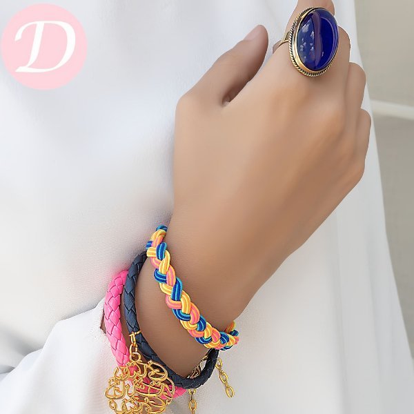 مجموعة ضفائر ملونة - جلد