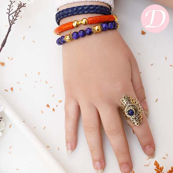 Hoor Leather Bracelet Set