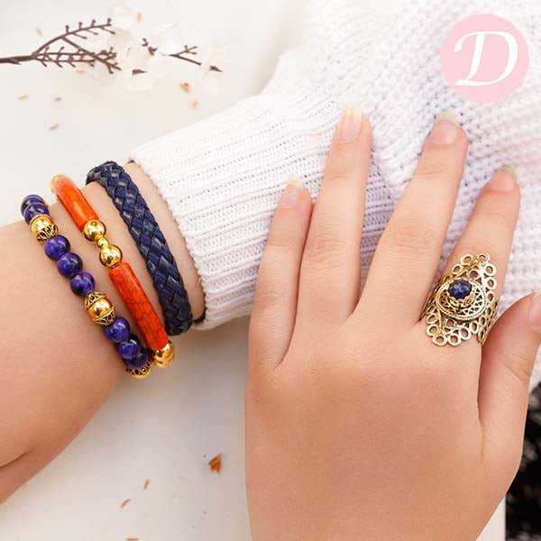 Hoor Leather Bracelet Set
